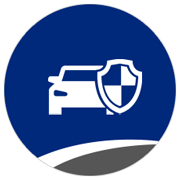 Car with shield icon