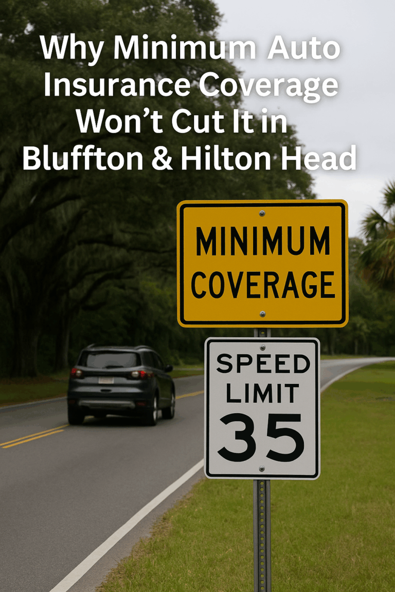 Why Minimum Auto Insurance Coverage Won’t Cut It in Bluffton & Hilton Head